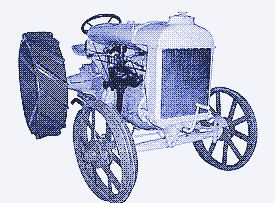Image: An early tractor.