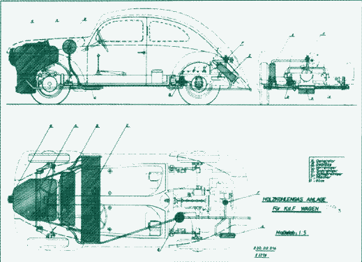 Image: A mass-produced woodgas vehicle.