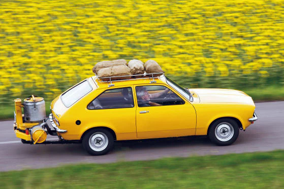 Image: A modern woodgas vehicle.