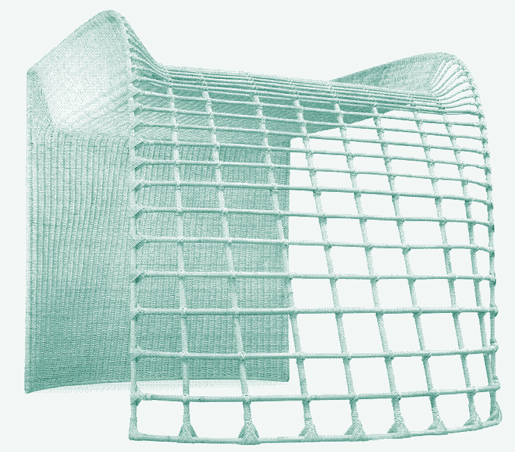 Basketry high sleeper, by Coopérative Vannerie de Villaines.