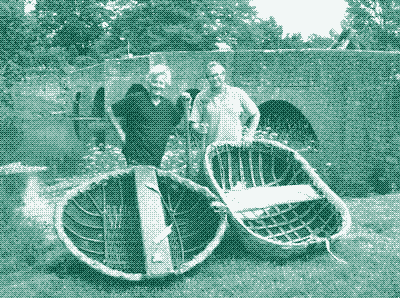 Irish coracles. Source: Guy Mallison Woodland Workshop.