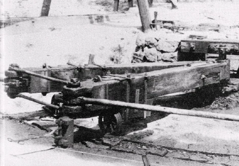 An angle bob for turning flat rods through a greater angle than the single-arm fend-off bob shown below. Wheal Remfry Clay Works. Image: &ldquo;Steam engines and waterwheels: a pictorial study of some early mining machines&rdquo;.