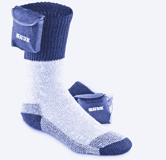 A heated sock from Grabber.