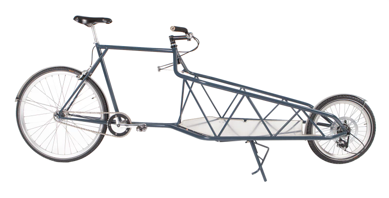 The Elian Cargo Bike, with steering in the front hub.