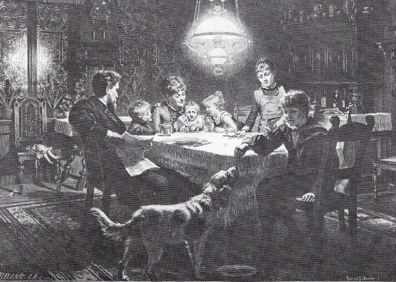 Late 19th century, the only electric load in households was lighting.