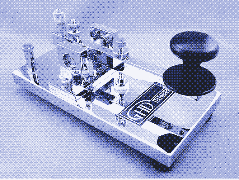 A newly made telegraph key for radio amateurs. Source: Milestone Technologies.