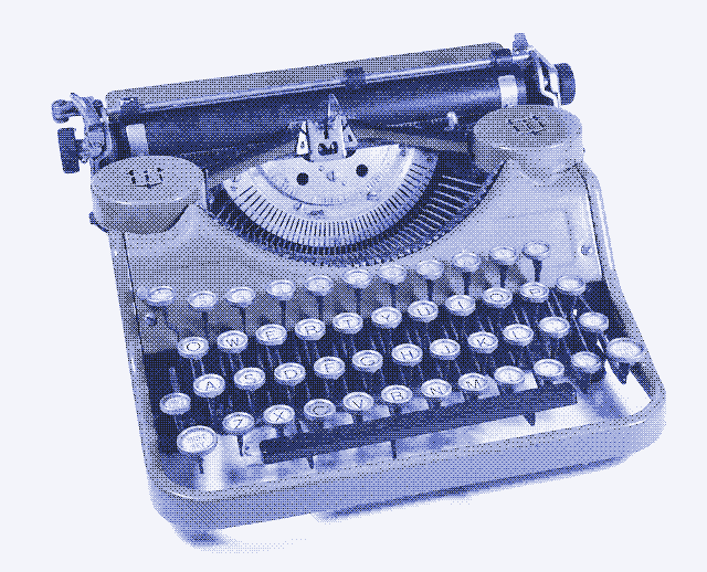 Underwood portable typewriter, 1930s. Source: Typewriter Heaven