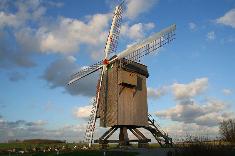 Windmill in Moulbaix, Belgium, 17th/18th century. Image: Jean-Pol GrandMont