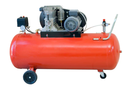 A typical air compressor. Source.