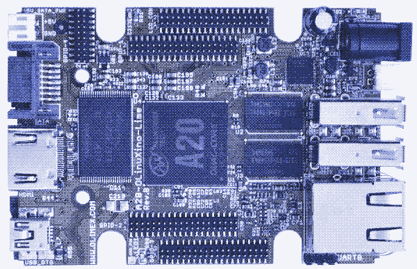 A dithered image of our server.