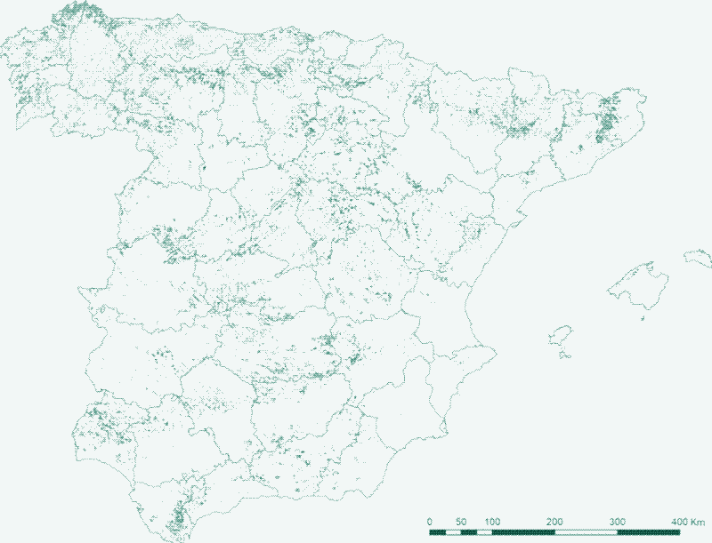 Maps: The approximate historical range of coppice forests in the Czech Republic (above) and in Spain (below). Source: &quot;Coppice forests in Europe&quot;, see [^1]