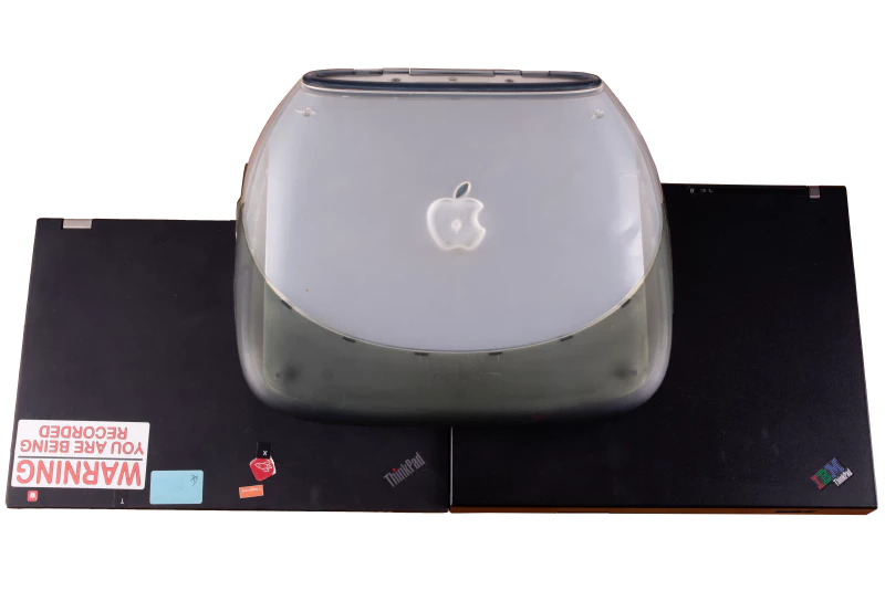 Image: The three new laptops I used from 2000 to 2017.