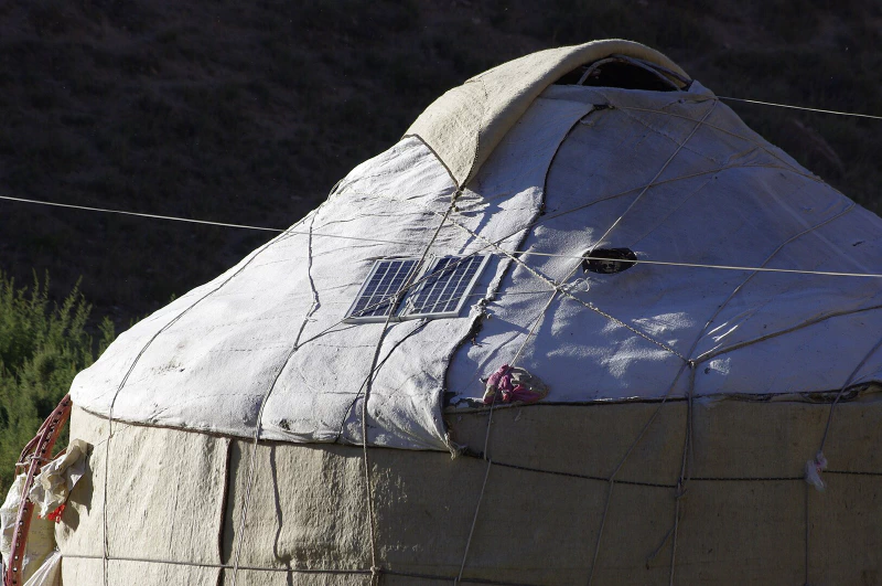 Image: A kibitka in Kyrgyzstan, 2015. Photo credit: w0zny (CC BY-SA 3.0).