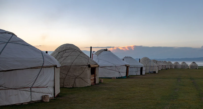 Image: Evening in the Yurt Camp Song Köl (also Son Kul), Kyrgyzstan, 2018. Photo credit: Ninara (CC BY 2.0).