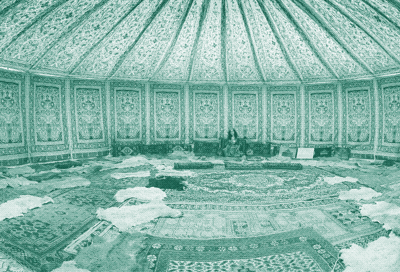 Image: Inside a traditional Azerbaijan yurt. Image credit: G.Fargana (CC BY-SA 4.0).