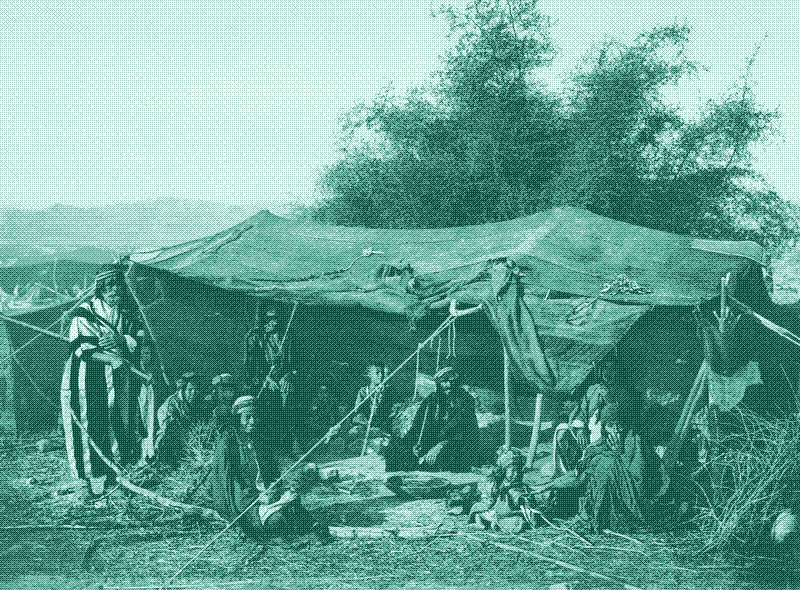 Image: Bedouin Tents and Occupants. Photo credit: Detroit Photographic Co. Image in the public domain.