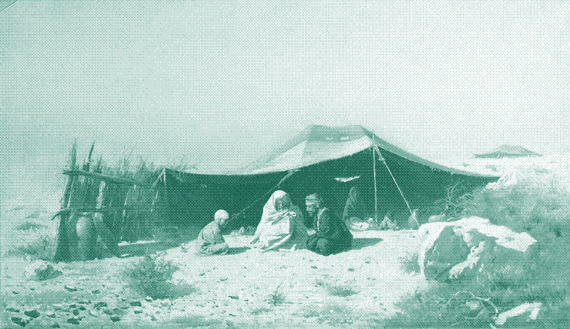 Image: “Arabs in the desert”, a painting by Vasili Veresjtsjagin. End of 19th or early 20th century. Image in the public domain. Inside the tent, temperatures could be up to 10-15 degrees Celsius cooler than in the surrounding atmosphere.