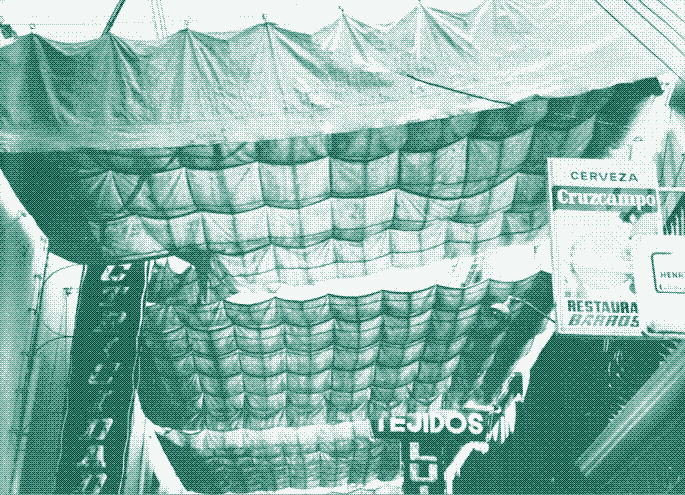 Image: Street toldo in Spain. Photo credit: IL-Institute, University of Stuttgart. Image in the public domain.