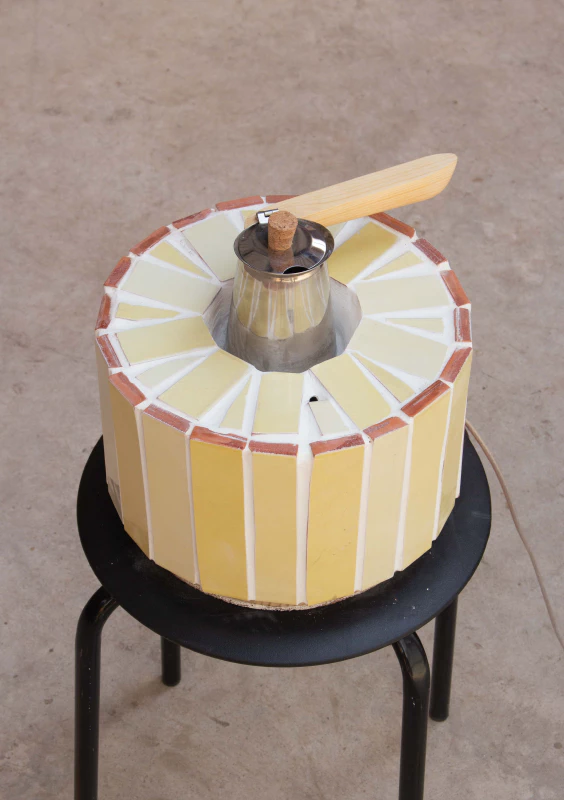 Image: The coffee maker is finished. Photo by Marie Verdeil.