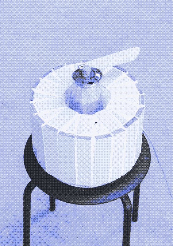 Image: The coffee maker is finished. Photo by Marie Verdeil.