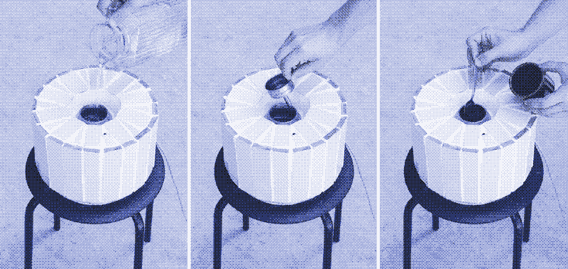 Image: Preparing coffee. Photos by Marie Verdeil.