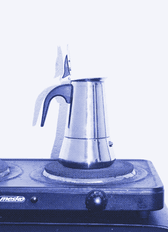 Image: The moka pot that we started with. Photo by Marie Verdeil.