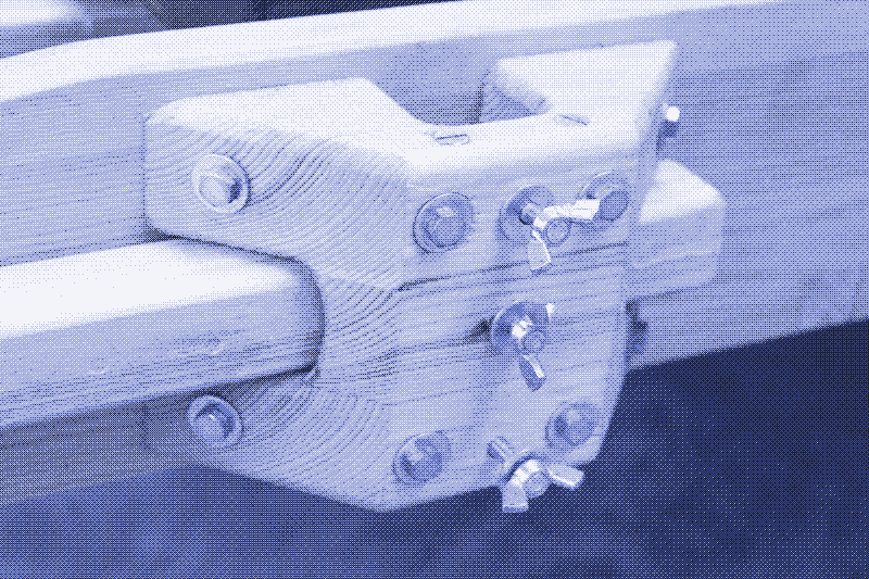 Image: Detail of the supporting beam holder. Photo by Kris De Decker.