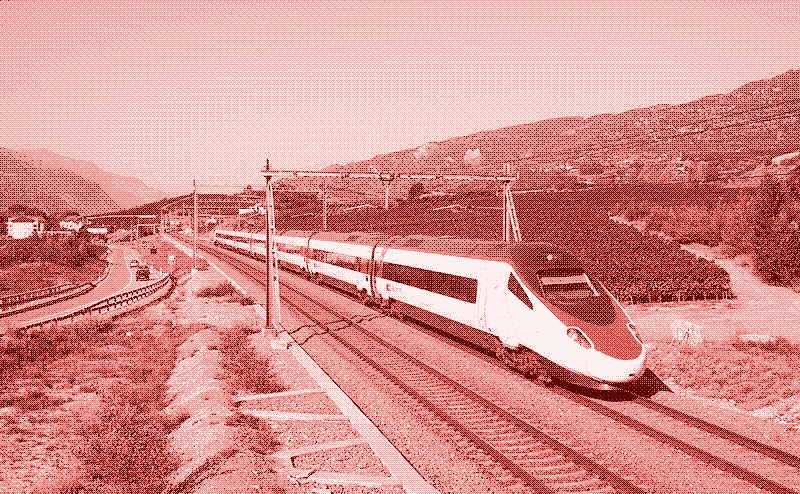 Image: Der EuroCity Zug zwischen Genf and Venedig. Quelle: Wikipedia Commons.