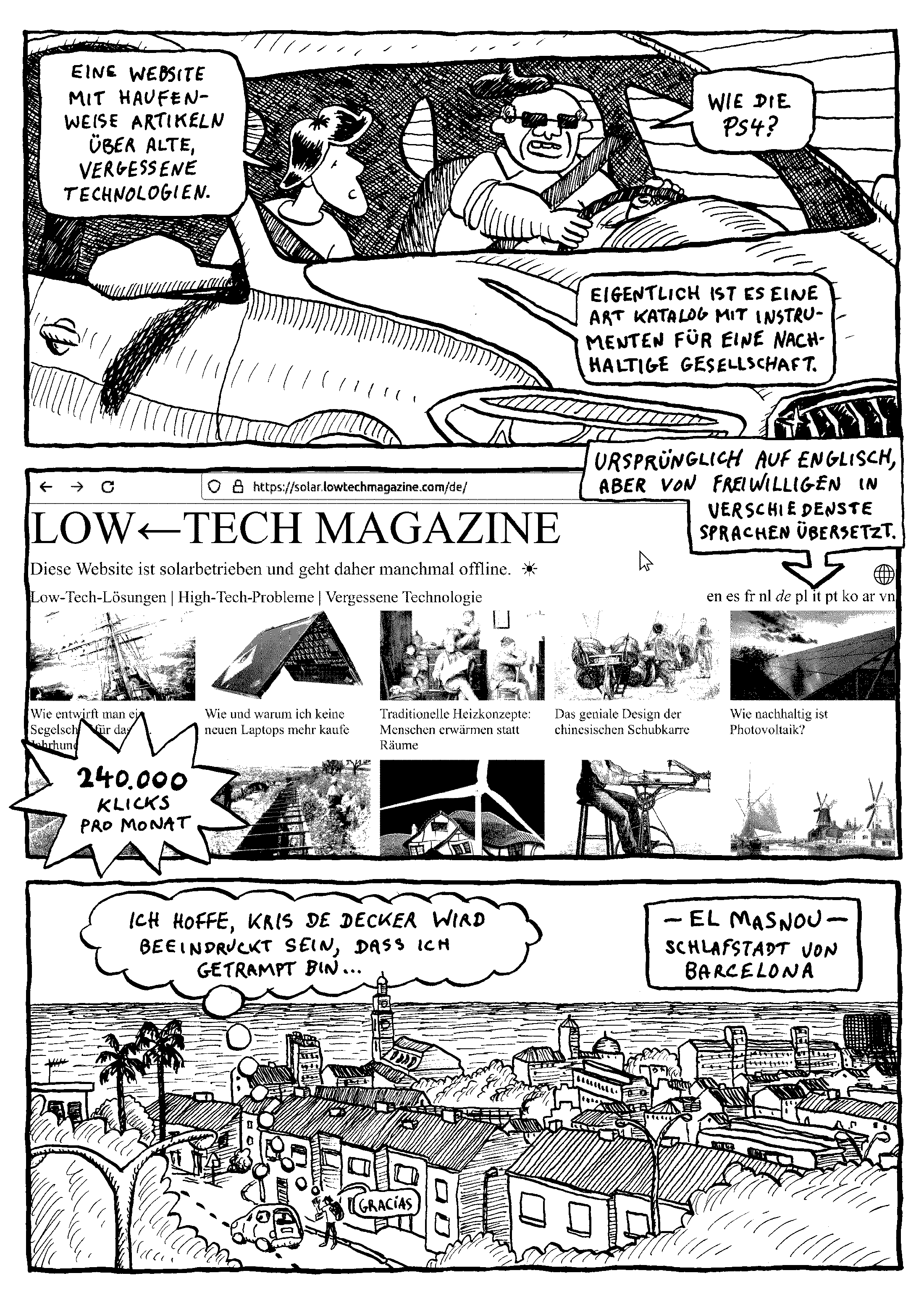 Seite 2 des Comics „Zurück in die Zukunft der Technik“ von Guillaume Lion