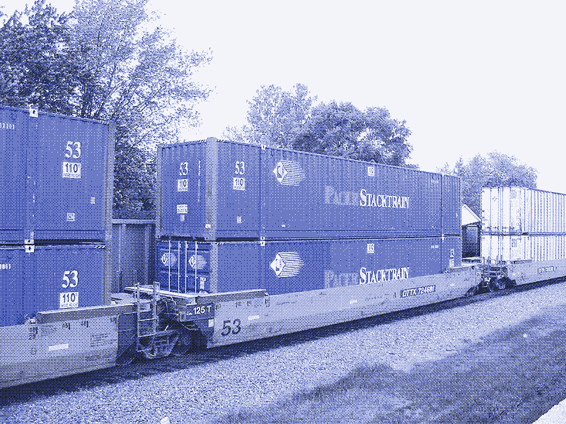 Llenar un tren de carga con medios de almacenamiento digital vencería cualquier red digital en términos de velocidad, costo y eficiencia energética. Foto: Wikipedia Commons.