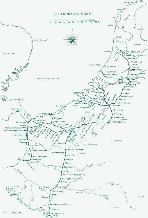 Image : Le réseau de sémaphore dans les Pays-Bas. Source : École Centrale de Lyon