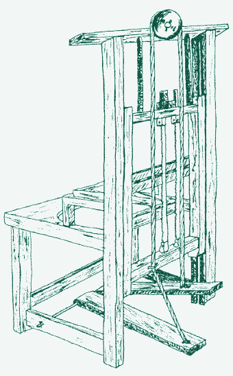 Image: Une scie équipée d’une pédale-levier.