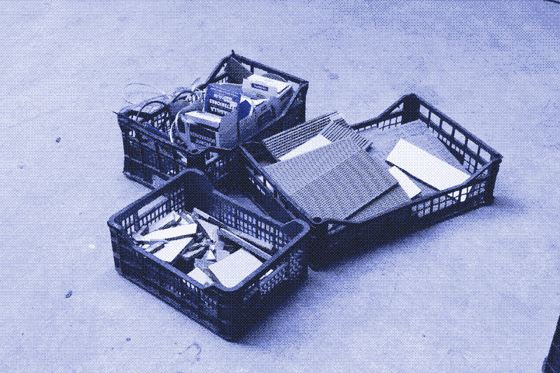 Image : Quelques-uns des matériaux utilisés. Photo de Marie Verdeil.